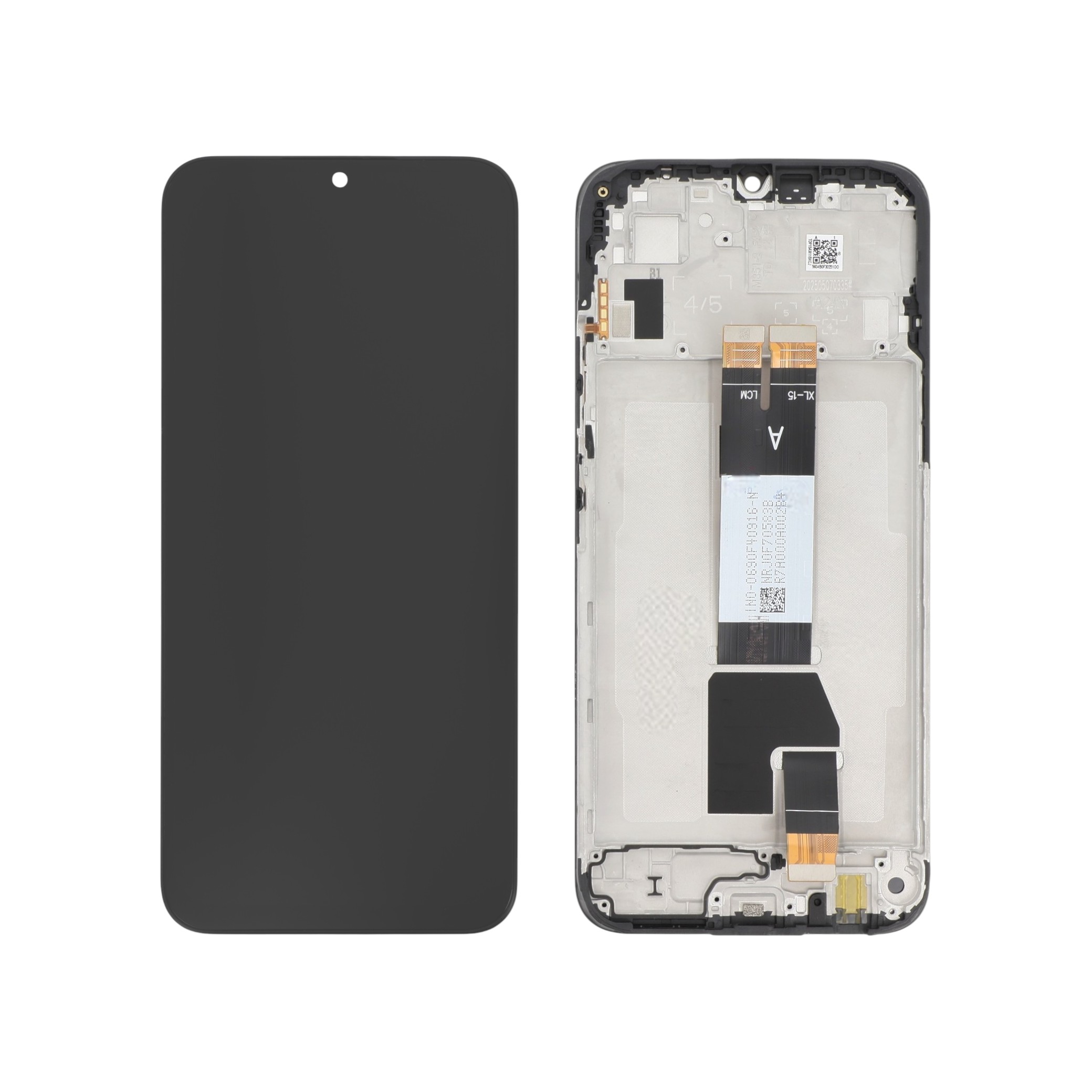 Ecran Complet Gris Redmi 15C 4G (Avec Châssis)