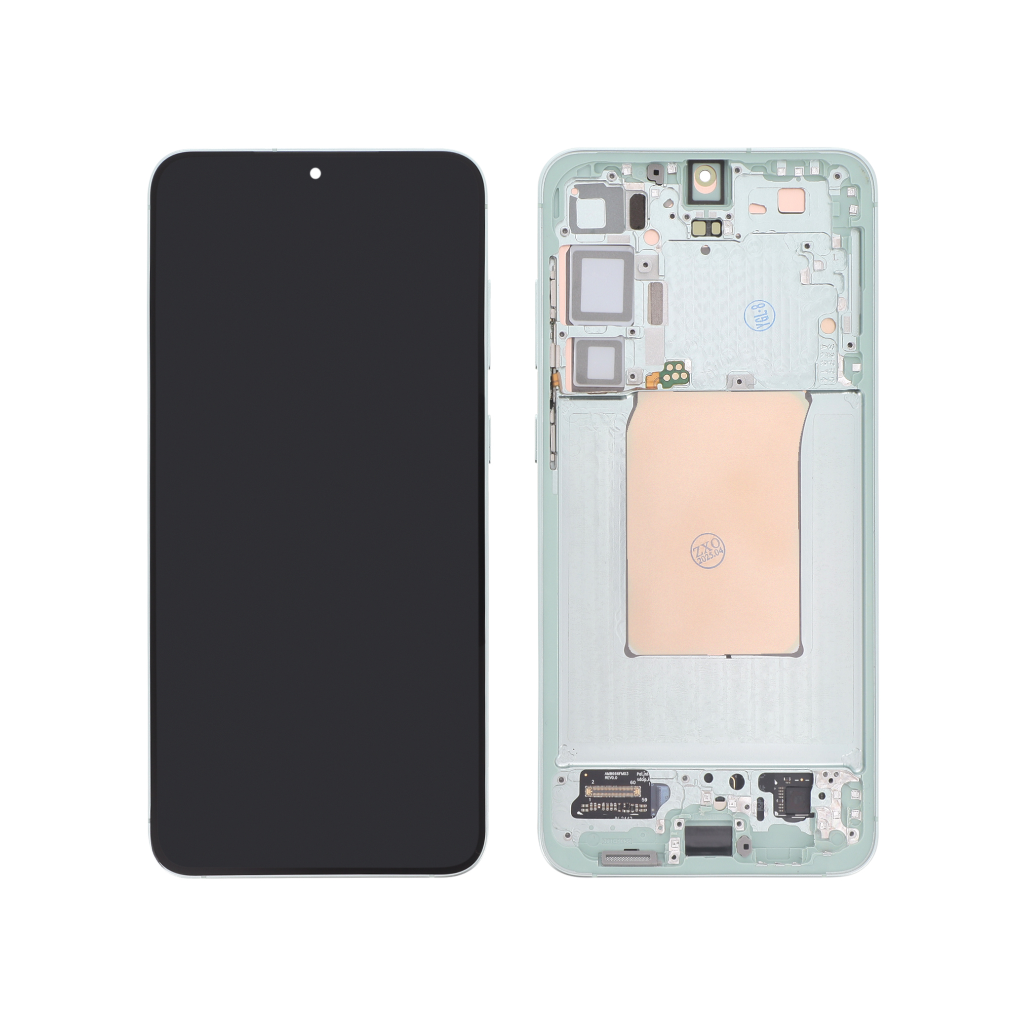 Ecran Complet Menthe Galaxy S25+ (S936B) (Avec Châssis) (Relife)