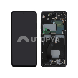 Ecran Complet Noir Galaxy S21 Ultra (Avec châssis) (ReLife)
