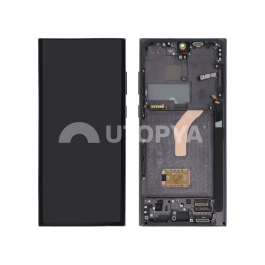 Ecran Complet Noir Galaxy S22 Ultra (Avec châssis) (ReLife)