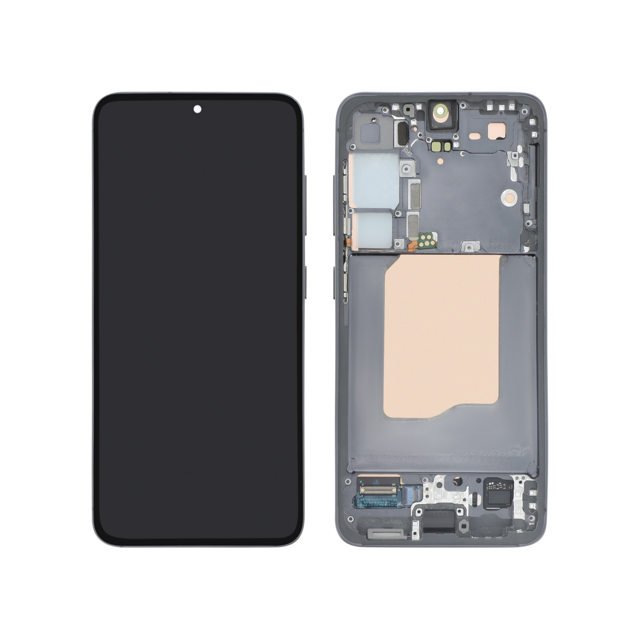 Ecran Complet Noir Galaxy S25 (S931B) (Avec Châssis) (Relife)