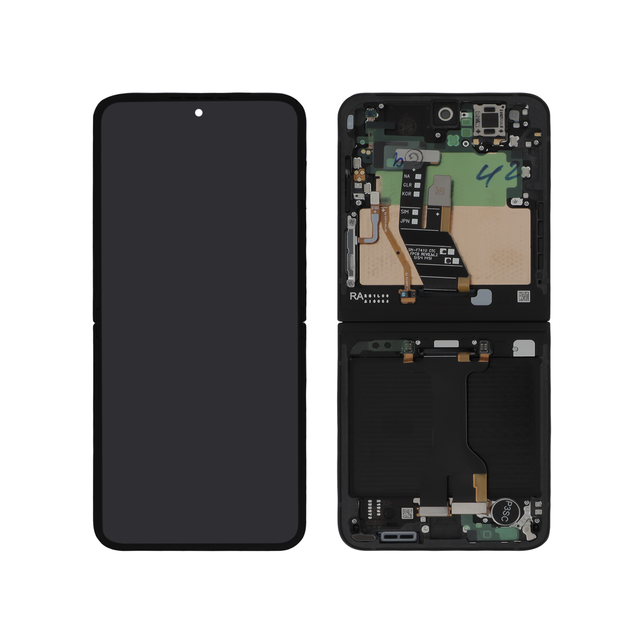 Ecran Complet Noir Galaxy Z Flip7 FE (F761B)
