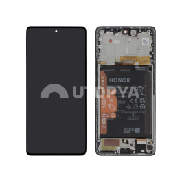 Ecran Complet Noir Honor Magic 5 Lite (Batterie intégrée)