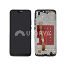 Ecran Complet Noir Huawei P20 Lite (Avec châssis)
