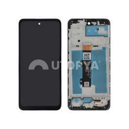 Ecran Complet Noir Moto E40 (avec châssis)