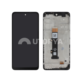 Ecran Complet Noir Moto G22 (Avec châssis)