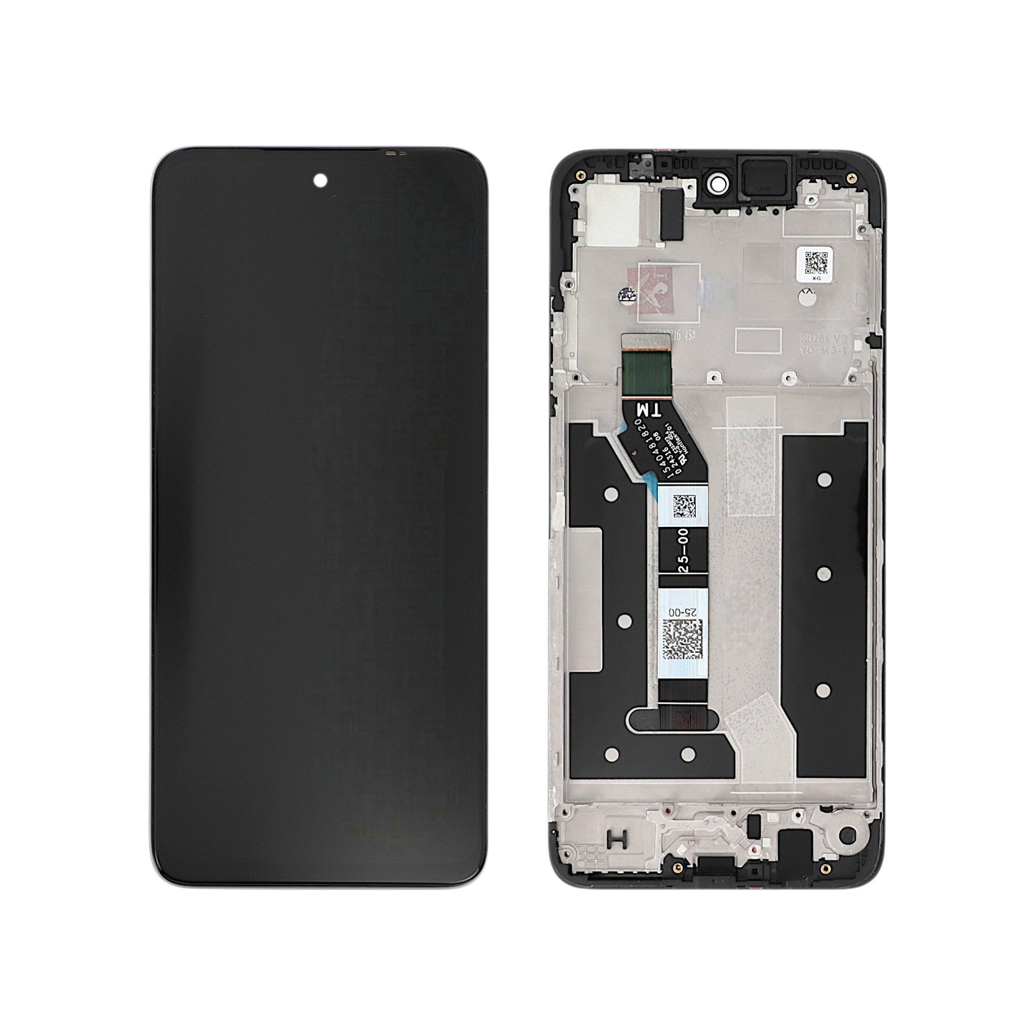 Ecran Complet Noir Moto G35 5G (Avec châssis) (ReLife)