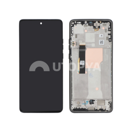 Ecran Complet Noir Motorola Edge 40 Neo (avec châssis) (ReLife)