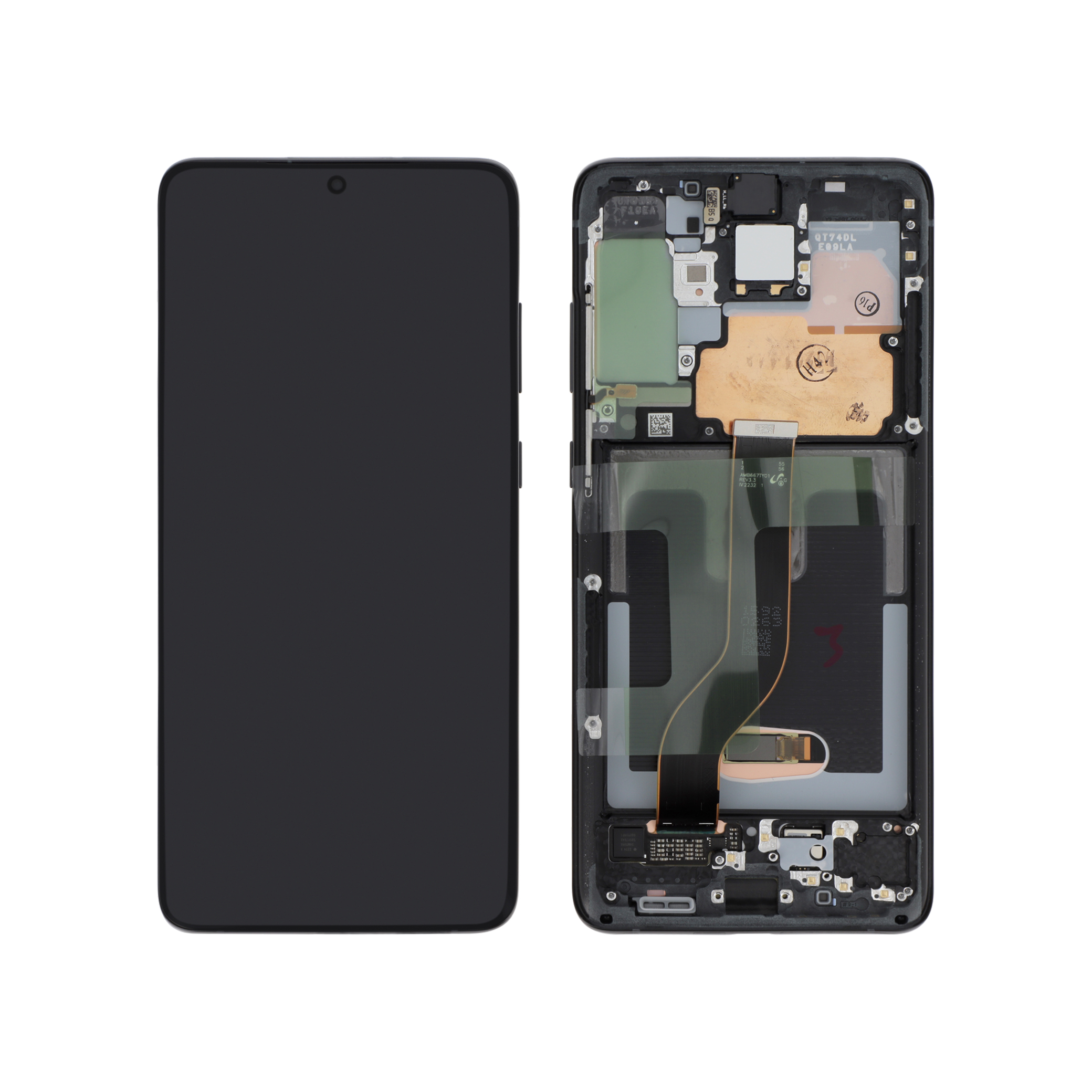 Ecran Complet Noir OLED Galaxy S20+ (G985F/G986B) (Avec châssis)