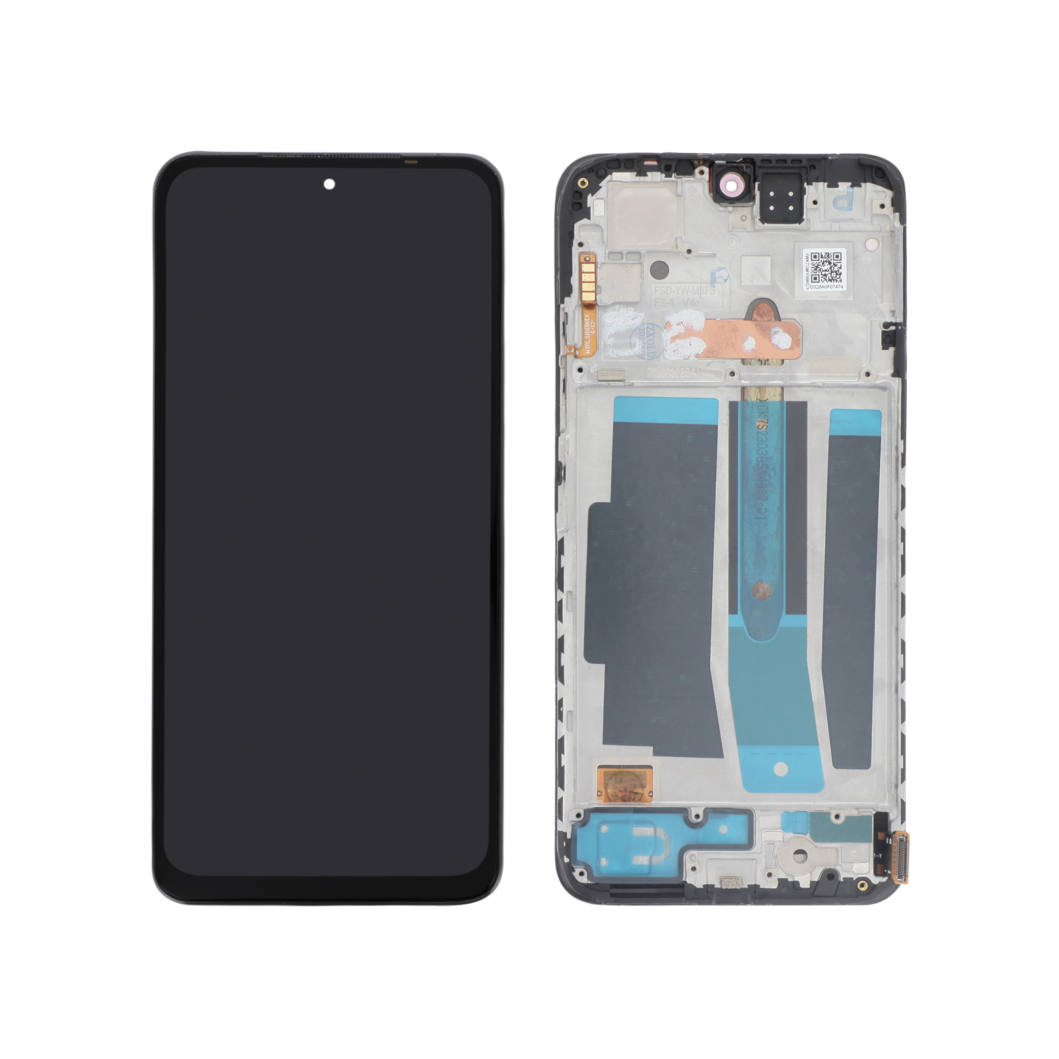 Ecran Complet Noir OLED Redmi Note 11S (Avec Châssis)