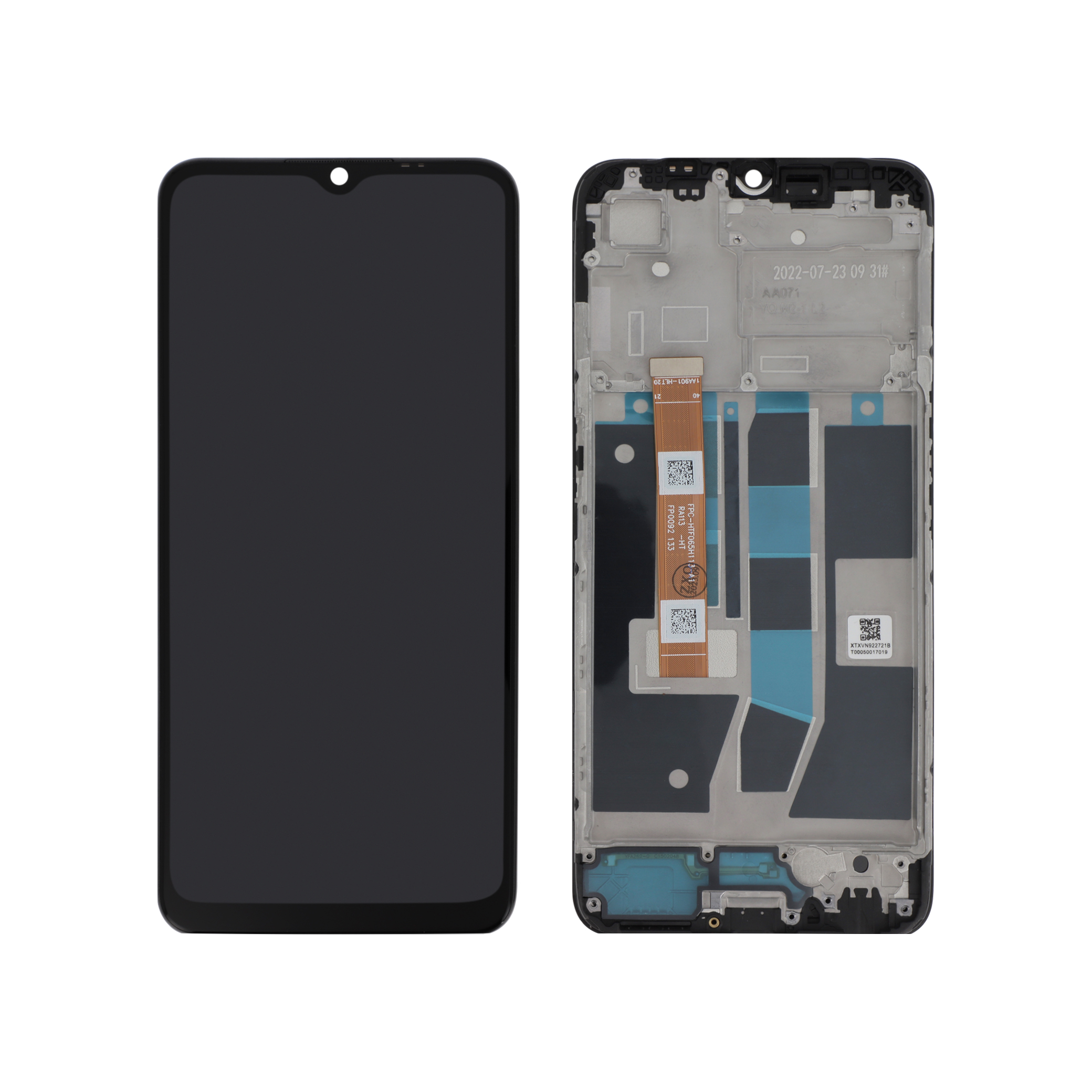 Ecran Complet Noir Oppo A16s