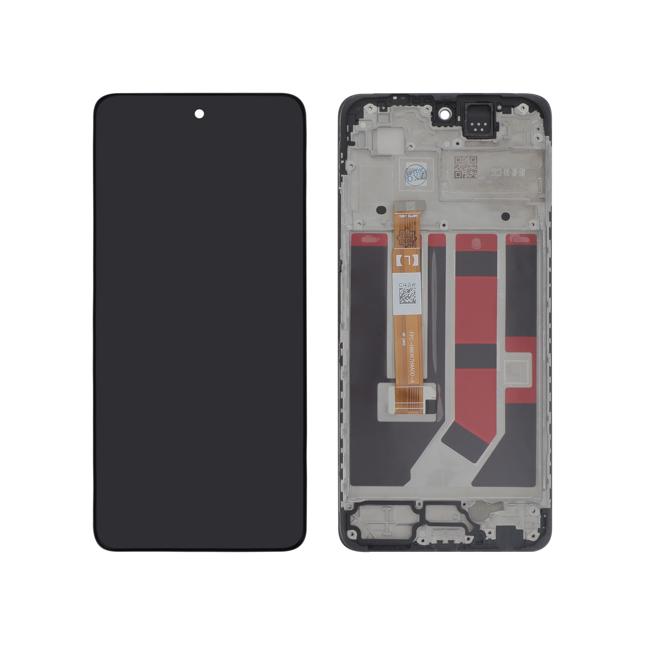 Ecran Complet Noir Oppo A40 (A405F) (Avec Châssis)
