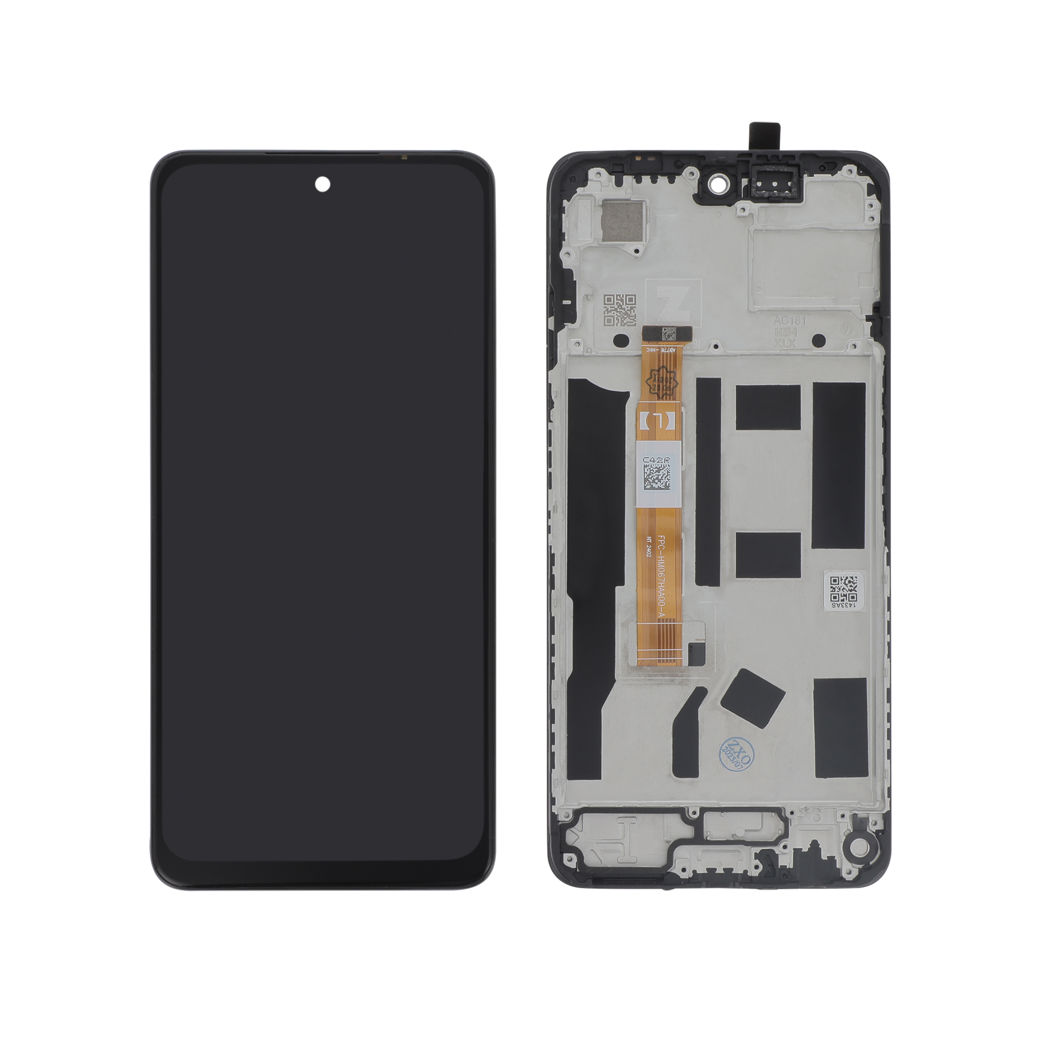 Ecran Complet Noir Oppo A80 5G (Avec Chassîs) (ReLife)