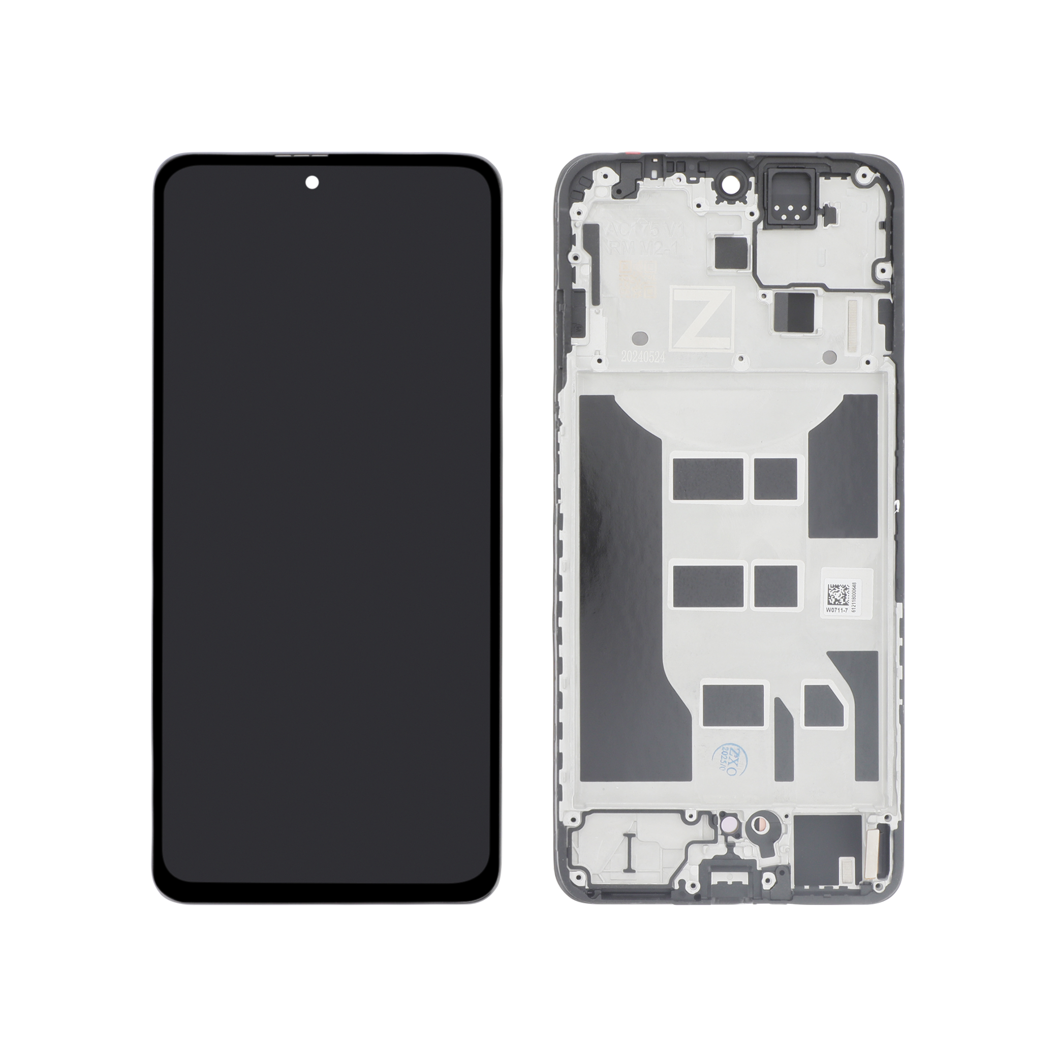 Ecran Complet Noir Oppo Reno12 FS 5G OLED (Avec Chassîs)