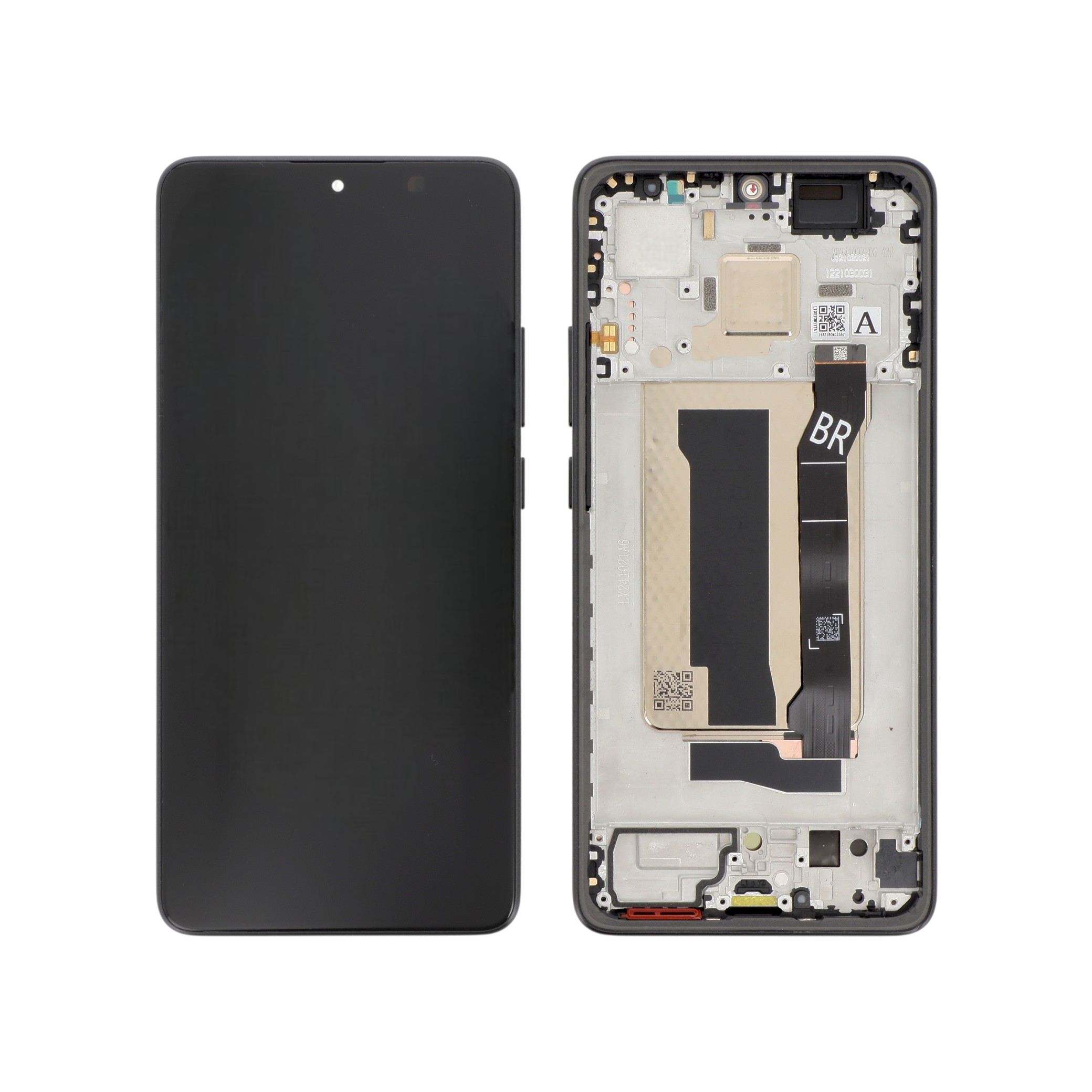 Ecran Complet Noir Poco X7 Pro (Avec Châssis) (ReLife)