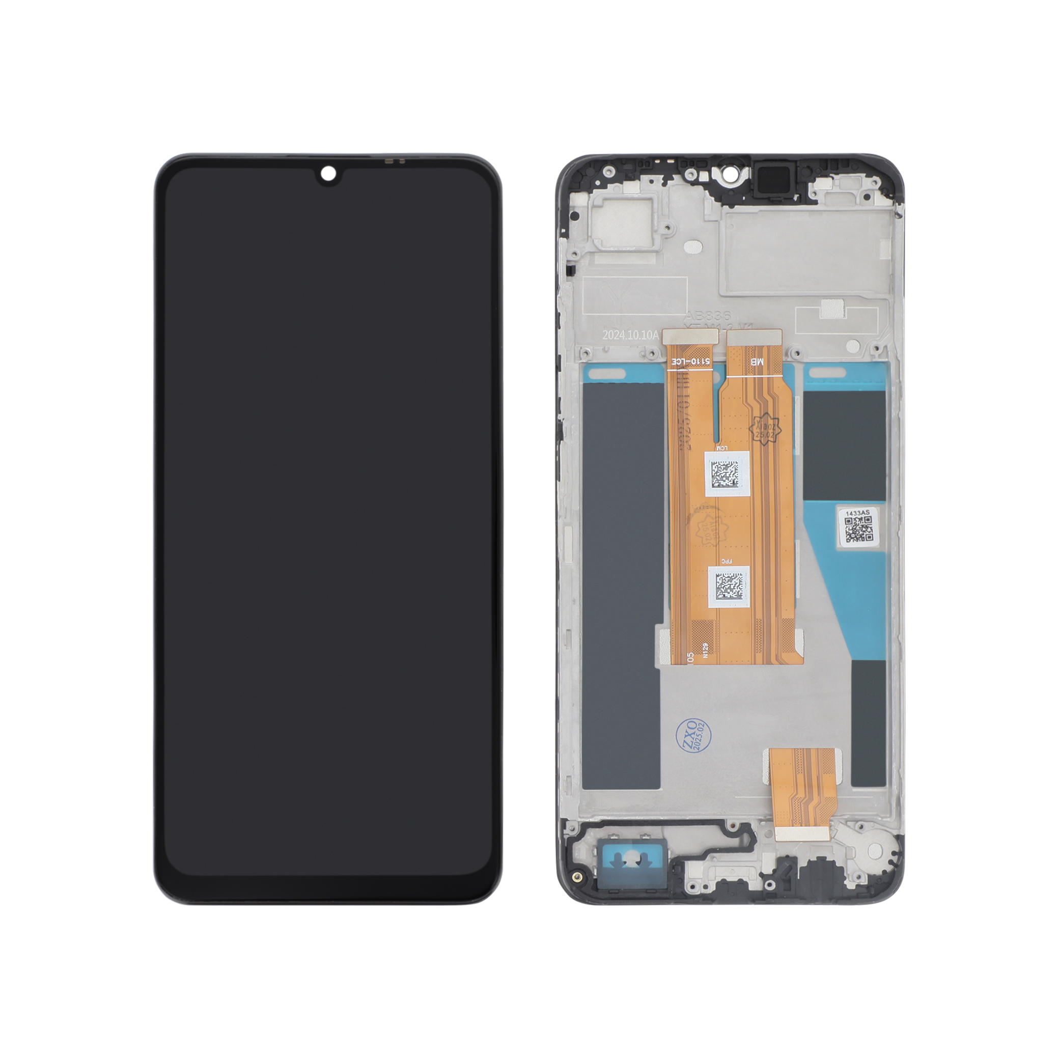 Ecran Complet Noir Realme C61 (Avec Châssis)