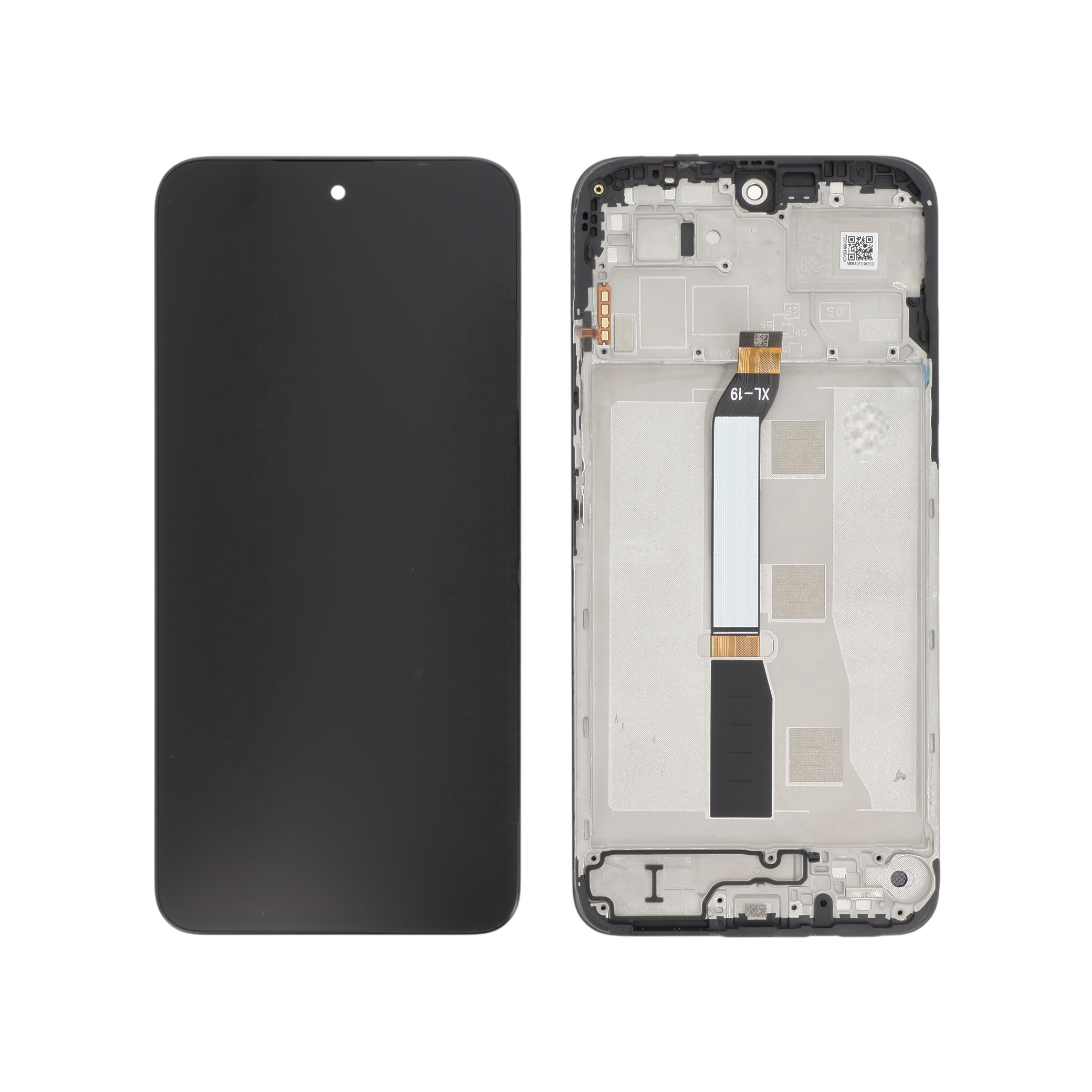 Ecran Complet Noir Redmi 15 4G/Poco M7 4G (Avec Châssis) (ReLife)