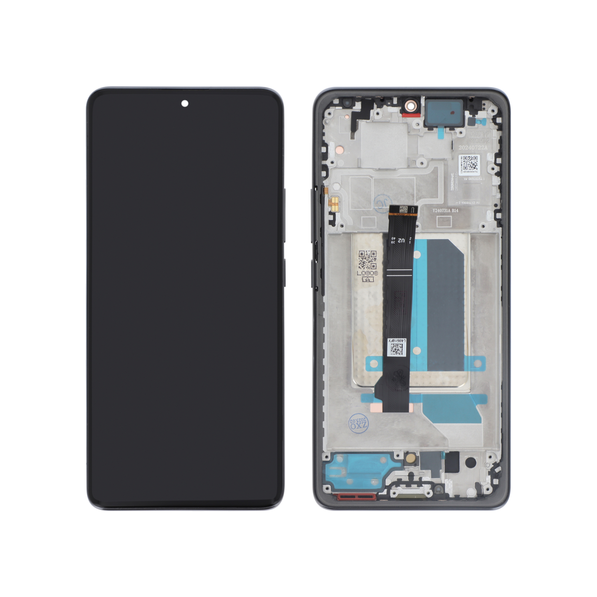 Ecran Complet Noir Redmi Note 14 Pro 5G (Avec Châssis) (ReLife)