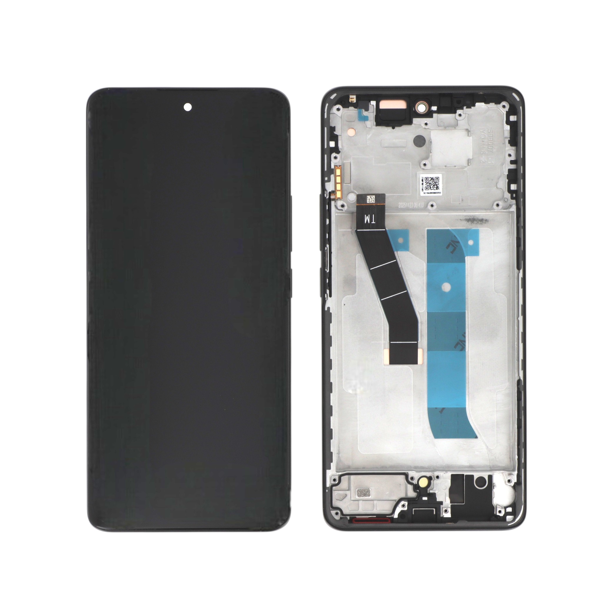 Ecran Complet Noir Redmi Note 15 4G (Avec Châssis) (ReLife)