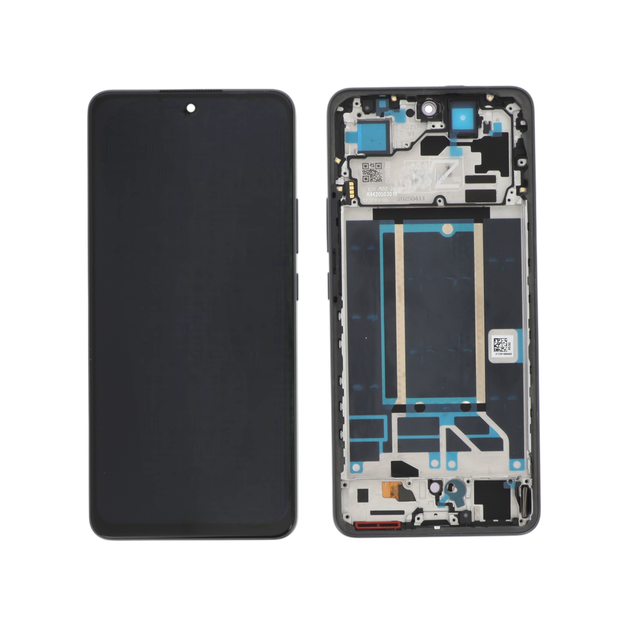 Ecran Complet OLED Graphite Oppo Reno13 FS 5G/Reno 13 F 5G (Avec Châssis)