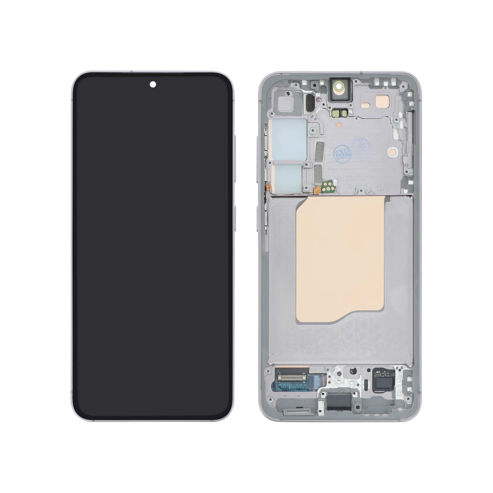 Ecran Complet Or Rose Galaxy S25 (S931B) (Avec Châssis) (Relife)