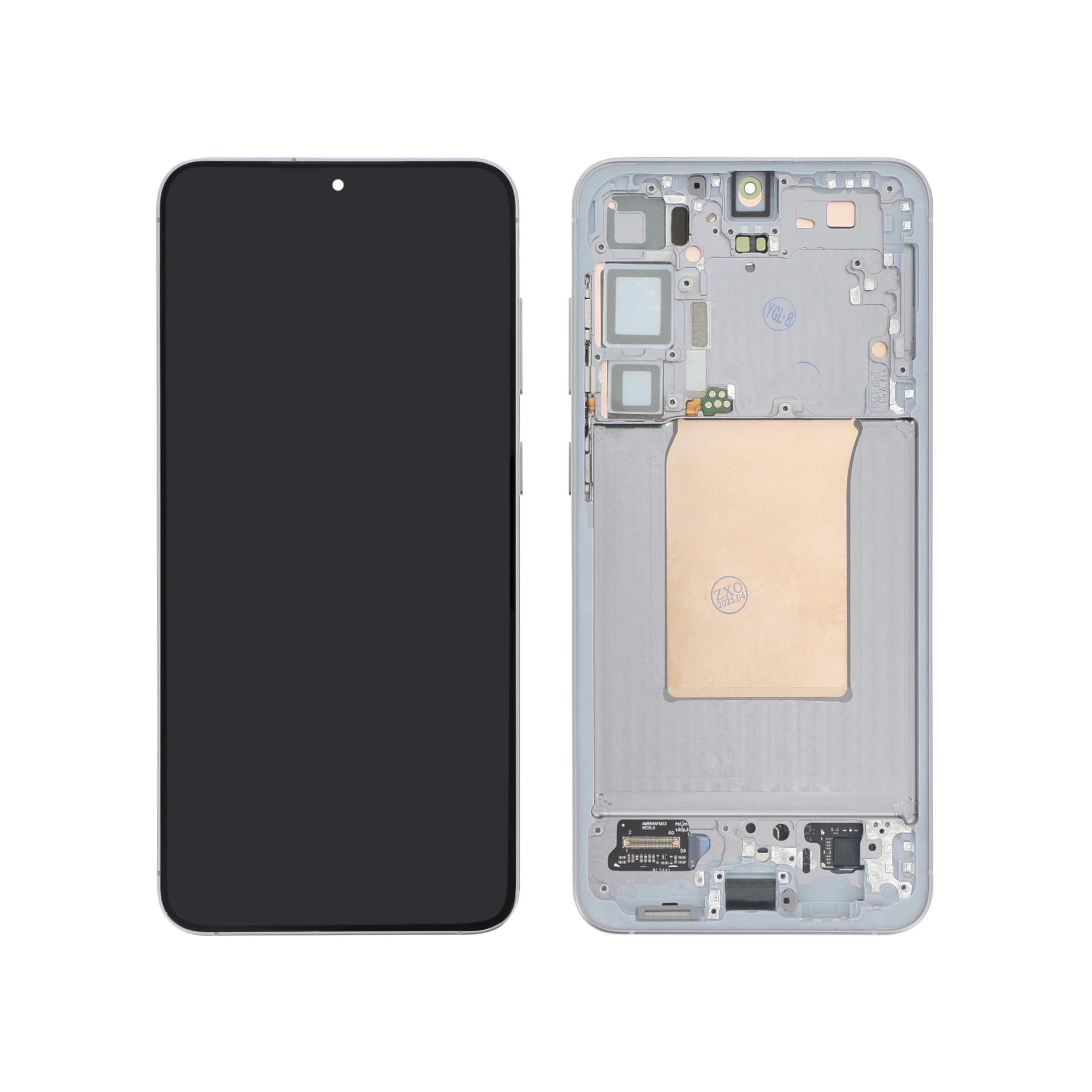 Ecran Complet Or Rose Galaxy S25+ (S936B) (Avec Châssis) (Relife)