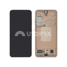 Ecran Complet Orange Galaxy S24 (S921B) (Avec châssis)