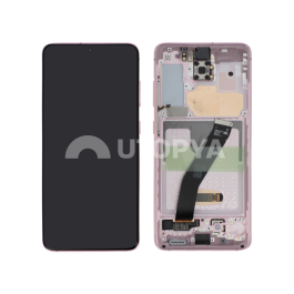 Ecran Complet Rose Galaxy S20 (G980F/G981B) (Sans Cam)