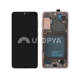 Ecran Complet Rose Galaxy S21 5G (G991B) (Avec châssis)