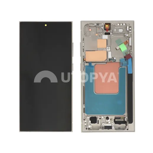 Ecran Complet Titane Gris Galaxy S24 Ultra (S928B) (Soft OLED)