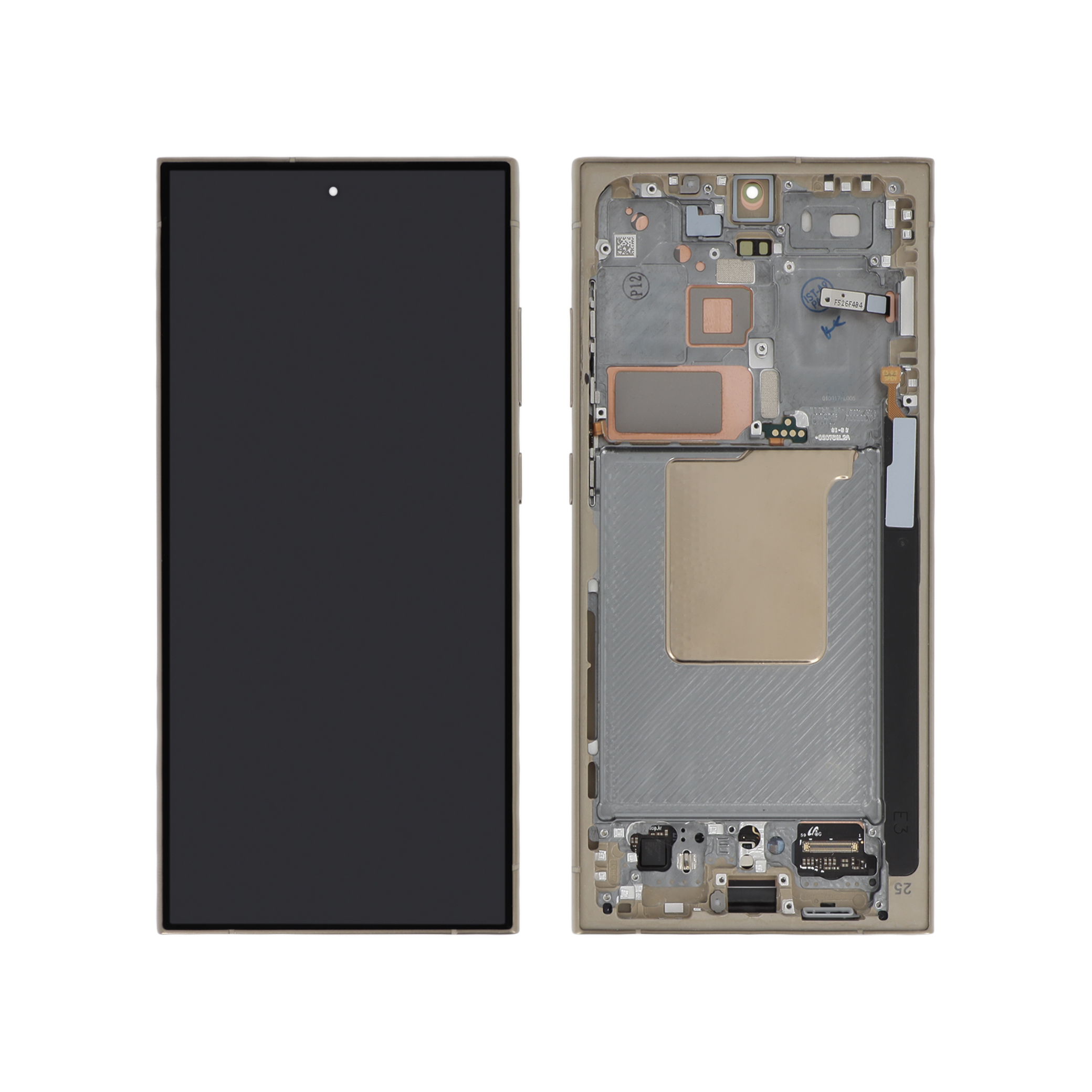 Ecran Complet Titane Jaune Galaxy S24 Ultra (S928) (PA)