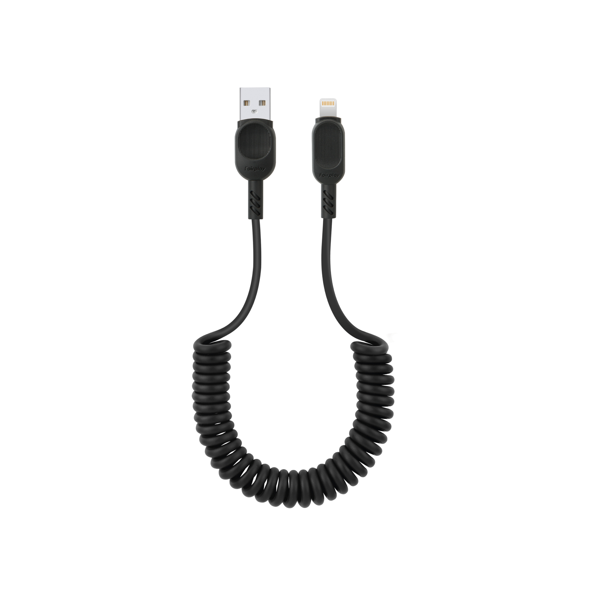 FAIRPLAY Câble Twisted Lightning 1,8m (Noir)
