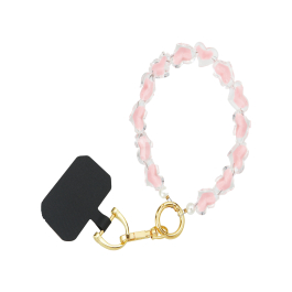 FAIRPLAY Chaîne Courte 30cm KIARA (Coeurs Roses)