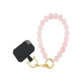 FAIRPLAY Chaîne Courte 30cm KIARA (Perles Roses)