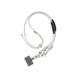 FAIRPLAY Chaine Longue 120cm FLAVIA (Gris/Noir)
