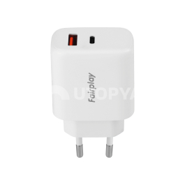 FAIRPLAY Chargeur 65W (USB-A + USB-C)