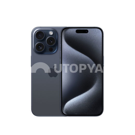iPhone 15 Pro 128 Go (Bleu Titane) (Grade A) (Margin VAT) (Refurb)