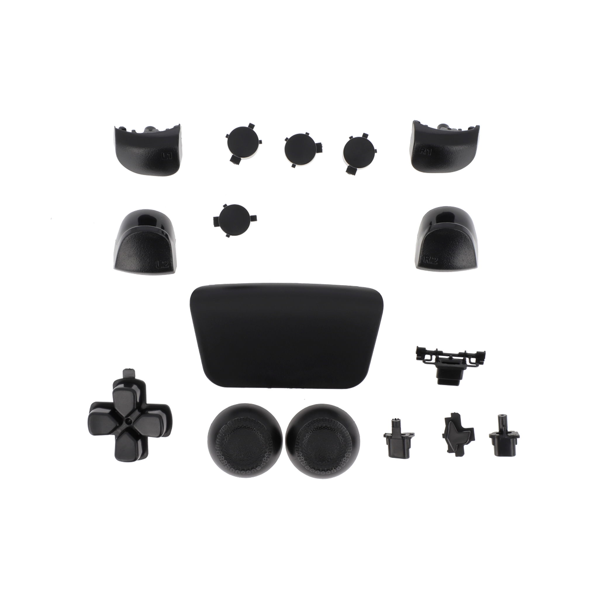 Kit 16 Boutons Manette PS5 DualSense (Noir) (BDM-030)