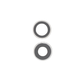 Lentille Caméra Arrière avec Contour iPhone 12/12 Mini (Blanc)