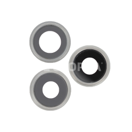 Lentilles Caméra Arrière avec Contour iPhone 12 Pro Max (Argent)