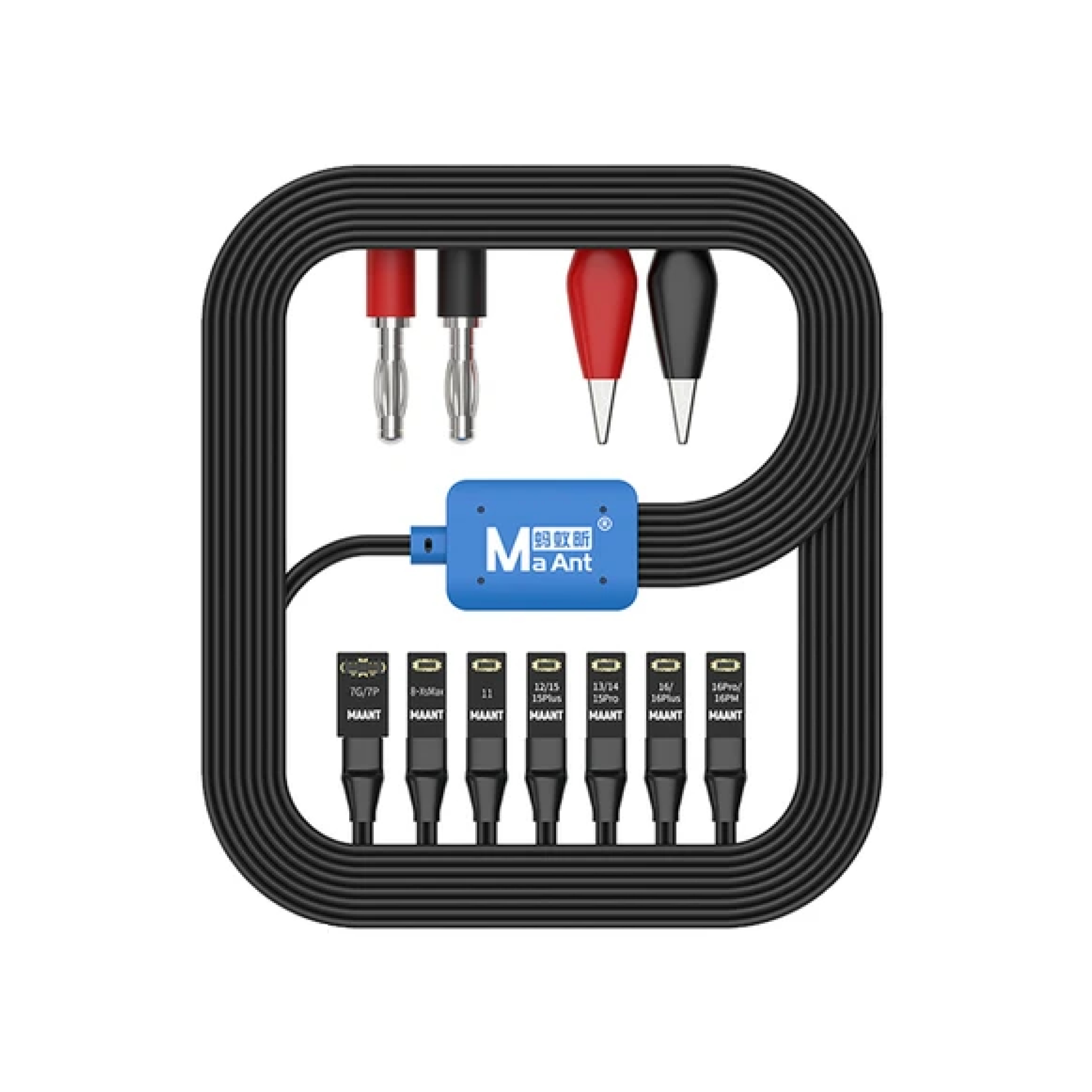 MAANT M064 Câble de démarrage 8-en-1 (iPhone 7 à 16)