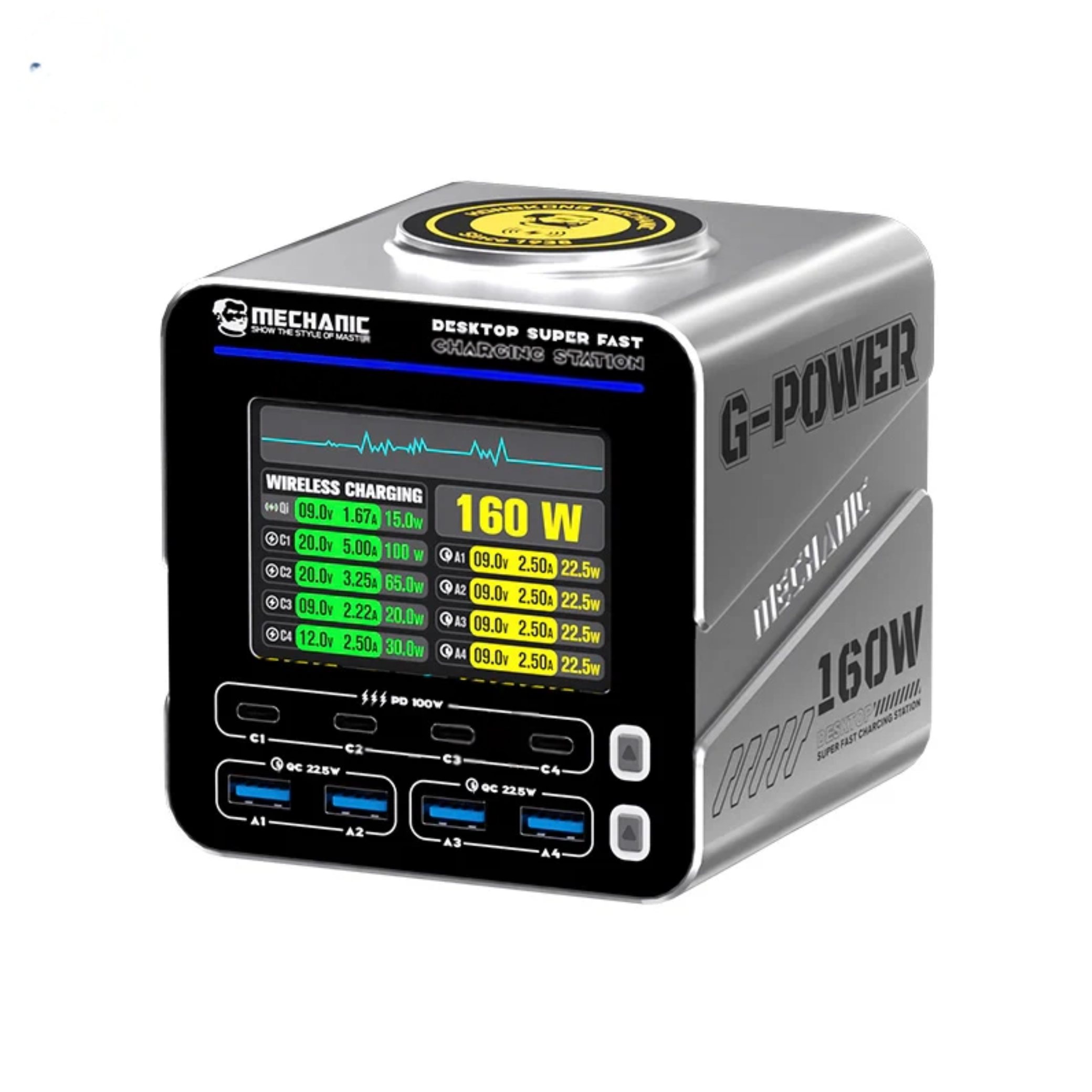Mechanic G-Power Station de Charge de Bureau Intelligente