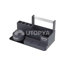 ReLife RL-001H Boite de Rangement avec Support Rotatif (Noir)