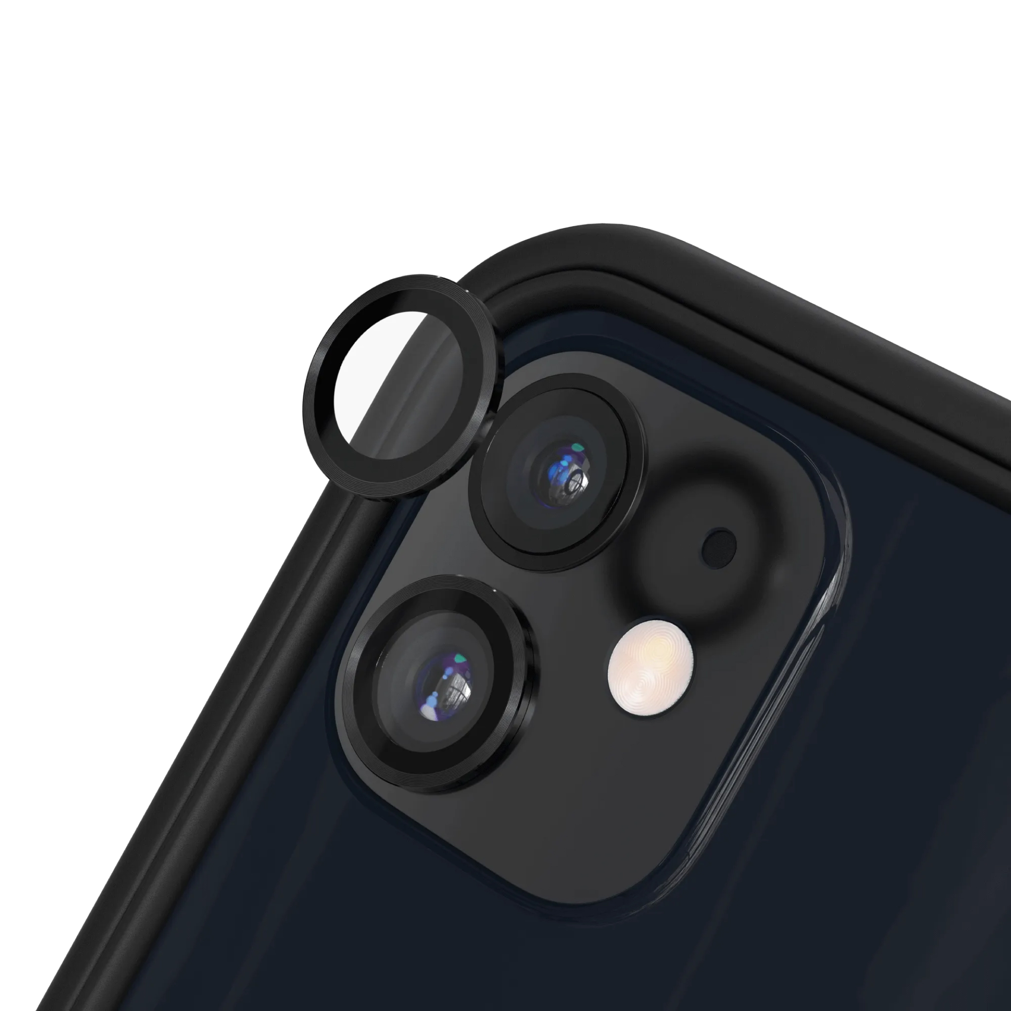 RHINOSHIELD Protection Caméra iPhone 11/12/12 Mini (Noir)
