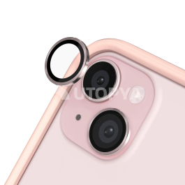 RHINOSHIELD Protection Caméra iPhone 15/15 Plus (Rose)