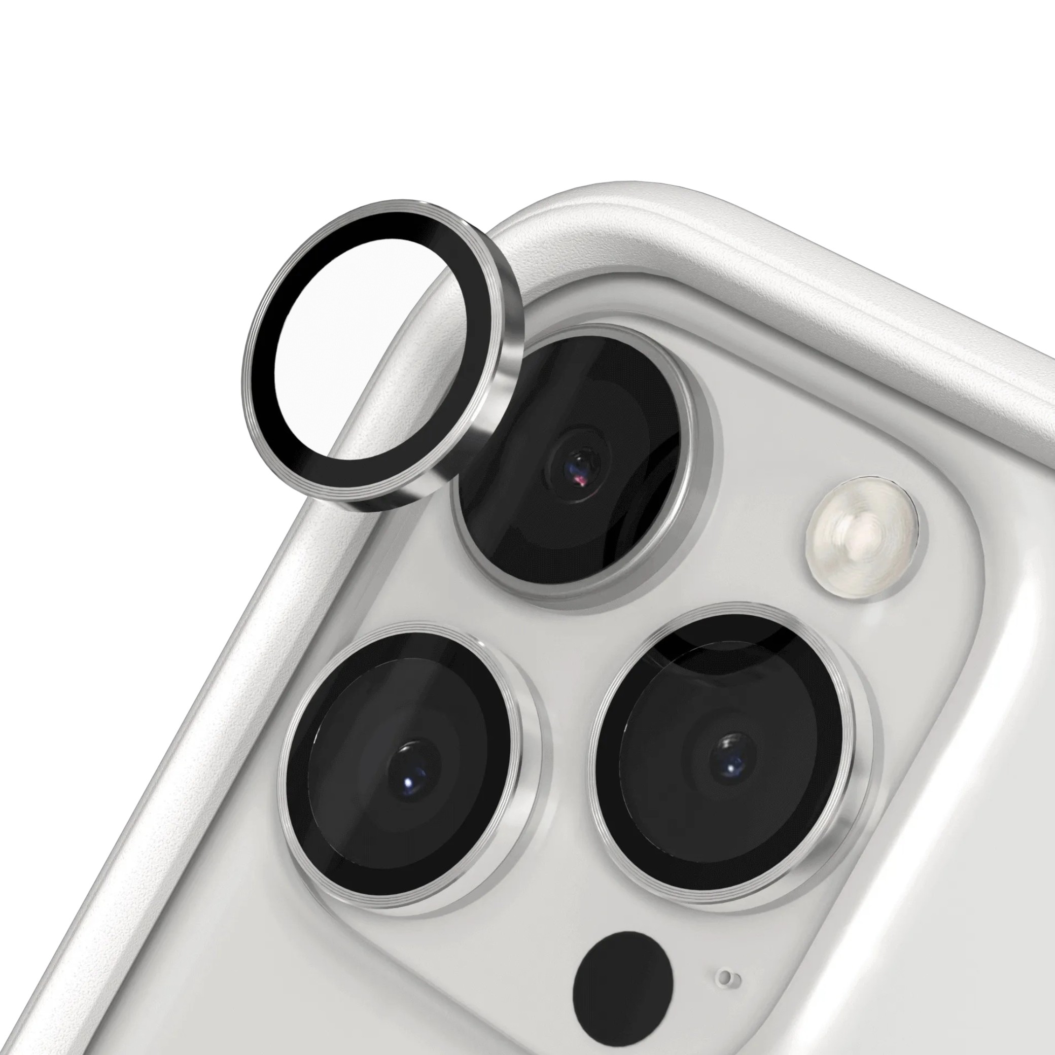 RHINOSHIELD Protection Caméra iPhone 16 Pro/16 Pro Max (Argent)
