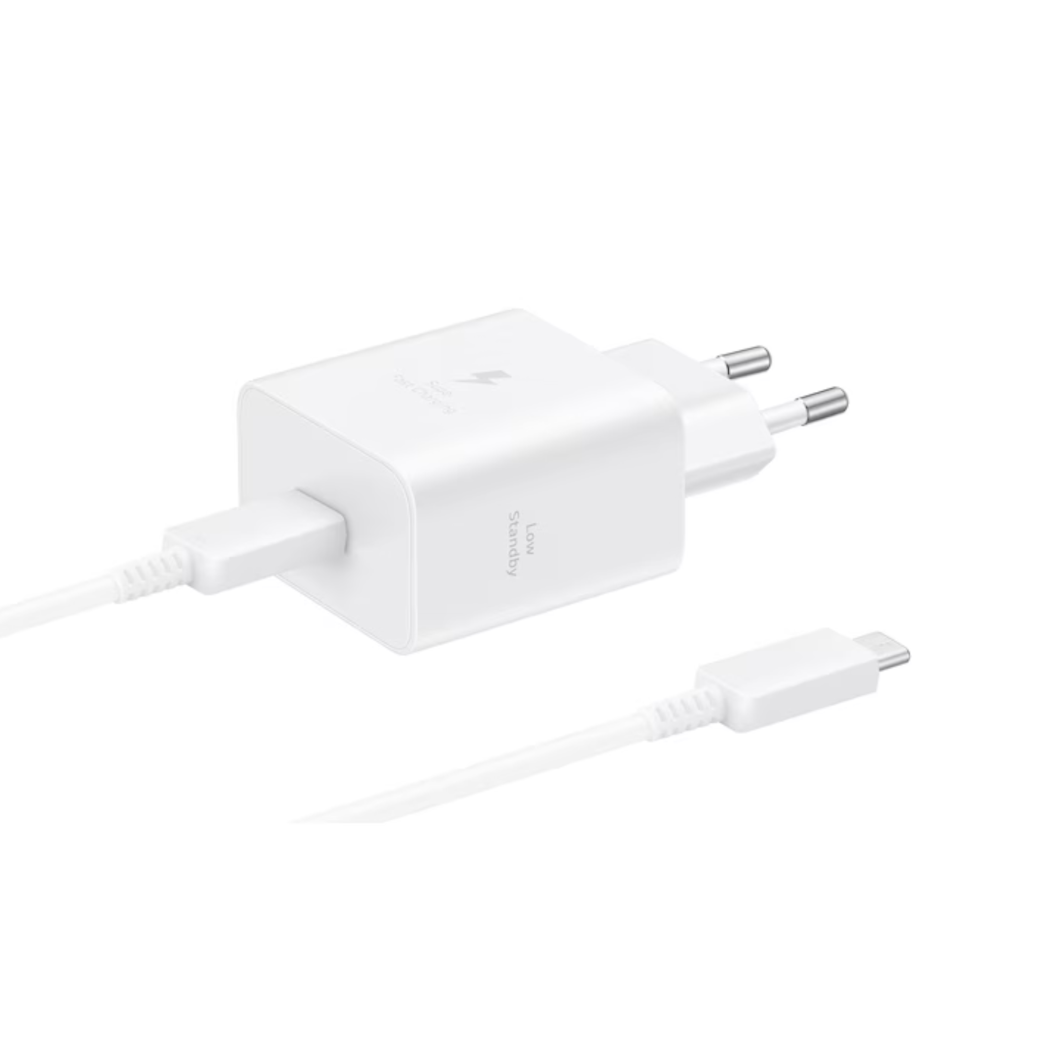 SAMSUNG Adaptateur Secteur USB-C 45W + Câble (Blanc)