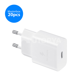 SAMSUNG Chargeur Secteur USB-C 15W (Blanc) (MasterBox 20pcs)