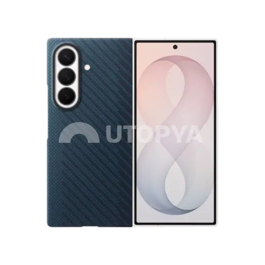 Samsung Coque Carbone MagSafe Galaxy Z Fold8 Ultra (Bleu)