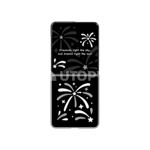 Samsung Coque Flipsuit MagSafe Fireworks Galaxy Z Flip8 (Gris)